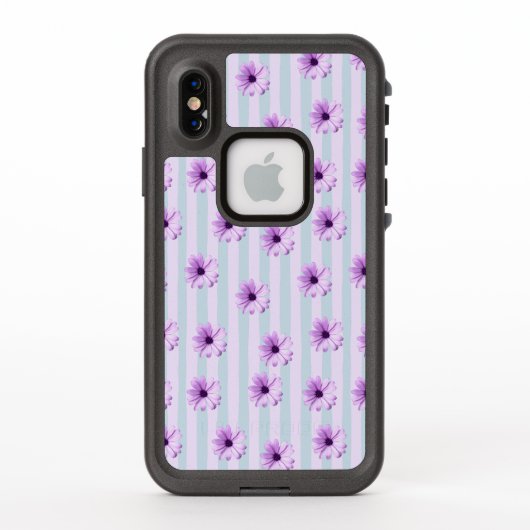 blue and purple striped daisy pattern (Achterkant)