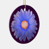Blue and Red Marigold Custom Birthday Pendant Keramisch Ornament (Rechts)