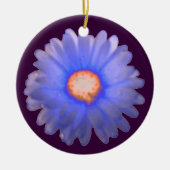 Blue and Red Marigold Custom Birthday Pendant Keramisch Ornament (Voorkant)