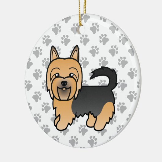 Blue and Tan Australian Terrier Cute Dog Keramisch Ornament (Links)