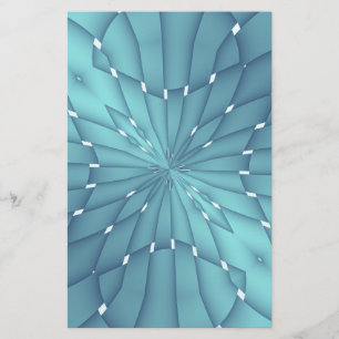Blue and Turquoise Metallic Star Briefpapier