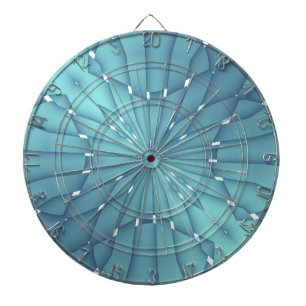 Blue and Turquoise Metallic Star Dartbord