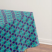 Blue and Turquoise Star van David Tessellation Tafelkleed (Voorbeeld)