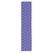 Blue and Violet Star Tegel Table Runner Korte Tafelloper (Voorkant)