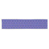 Blue and Violet Star Tegel Table Runner Korte Tafelloper (Horizontaal)