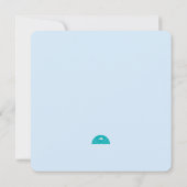 Blue and White Batik Angelfish Hartelijk dank Kaart (Achterkant)