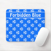 Blue and White Biohazard Mousepad met aangepaste t Muismat (Met muis)