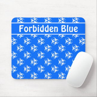 Blue and White Biohazard Mousepad met aangepaste t Muismat