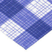 Blue and White Bold Checkered Plaid Design Tafelkleed (Gekanteld)