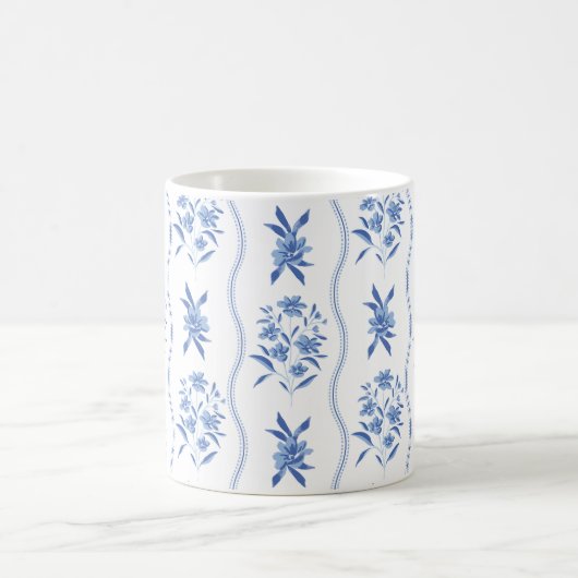 Blue and White Botanical Mug (Centre)