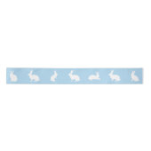 Blue And White Bunny Silhouettes Cute Easter Lint (Voorkant)