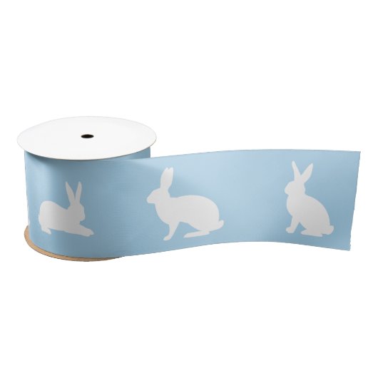 Blue And White Bunny Silhouettes Cute Easter Lint (Spoel)