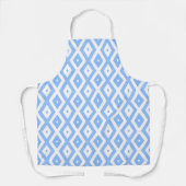 Blue and white diamond pattern schort (Voorkant)