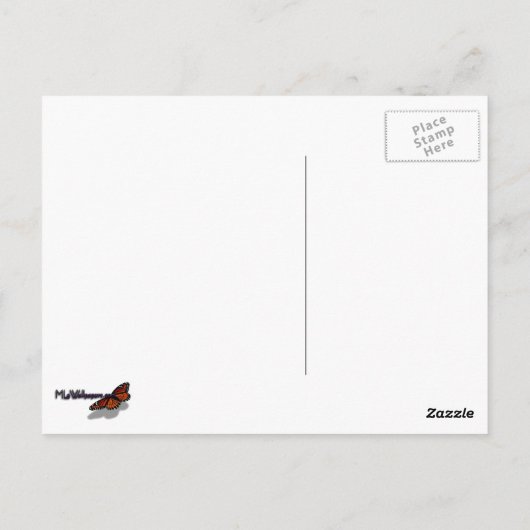 Blue and White Fireworks Briefkaart (Achterkant)