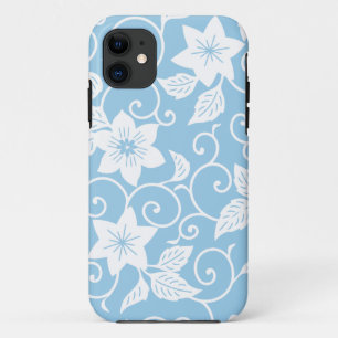 Blue and White Floral iPhone 5/5S Hoesje