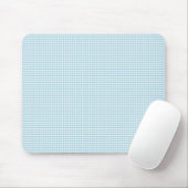 Blue and White Gingham Check Pattern Muismat (Met muis)