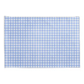 Blue and White Gingham Pattern Kussensloop (Achterkant-Rechts)