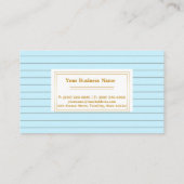 Blue and White Gold Label Discount Coupon Card (Achterkant)