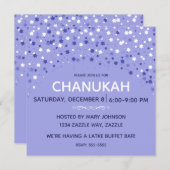 Blue and White Hanukkah Stars Kaart (Voorkant / Achterkant)