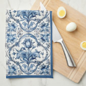 Blue and White Holland Pottery Tegel Theedoek (Quarter Fold)