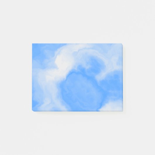 Blue and White Marble Post-it® Notes (Voorkant)