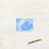 Blue and White Marble Post-it® Notes (Op bureau)