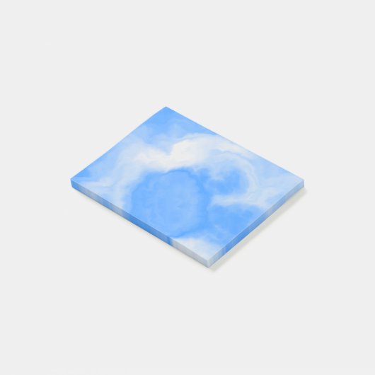 Blue and White Marble  Post-it® Notes (Schuin)