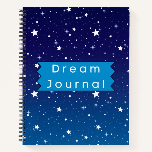 Blue and White Stars et Sky Dream Journal (Devant)