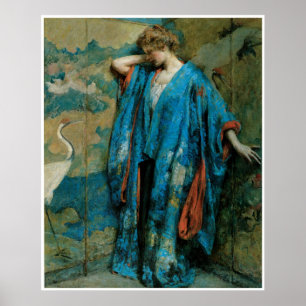 Blue and Yellow, 1910, Robert Reid Poster