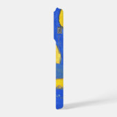 Blue and Yellow Minimalistic Landscape Phone Case (Côté gauche)