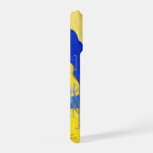 Blue and Yellow Minimalistic Landscape Phone Case iPhone Hoesje (Rechterkant)