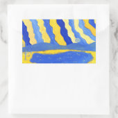 Blue and Yellow Minimalistic Landscape Stickers (Tas)