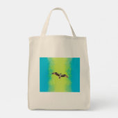 Blue and yellow tote bag (Achterkant)