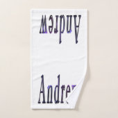 Blue Andrew Name, (Serviette à main)