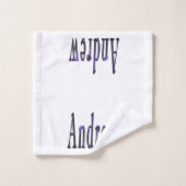 Blue Andrew Name, (Gant de toilette)
