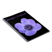 Blue Anemone  Notitieboek (Rechterzijde)