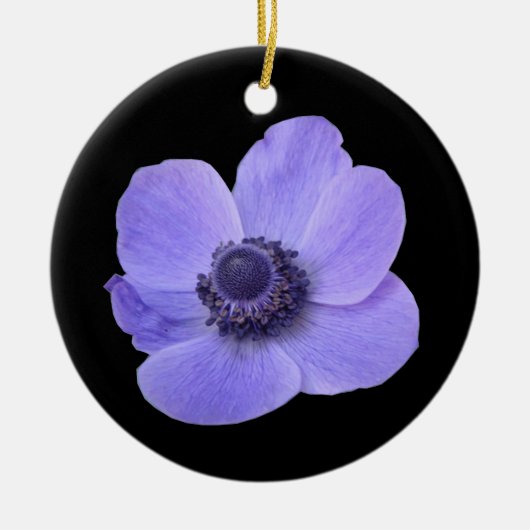 Blue Anemone Ornament (Voorkant)