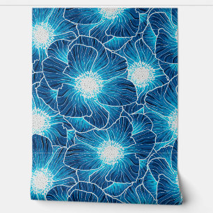 Blue Anemones Wildflower G605 Behang