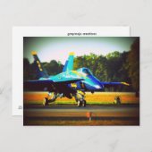 Blue Angel Briefkaart (Voorkant / Achterkant)