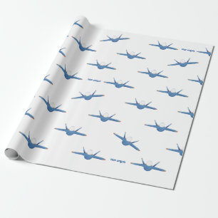 Blue Angel-cadeauwand Cadeaupapier