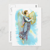 Blue Angel en Harp Briefkaart (Voorkant / Achterkant)