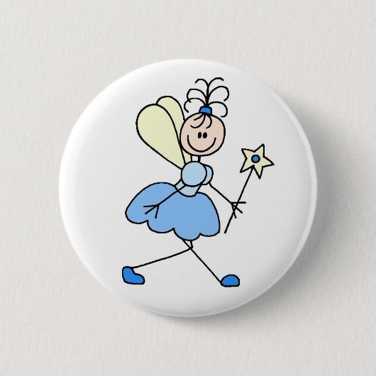 Blue Angel Fairy Button (Voorkant)