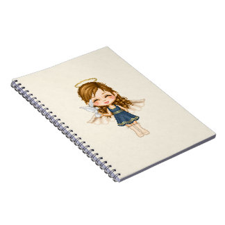 Blue Angel Pixel Art Notitieboek