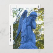 Blue Angel Zink Statue briefkaart (Voorkant / Achterkant)