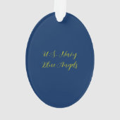 Blue Angels Acryl Ornament (achterkant)
