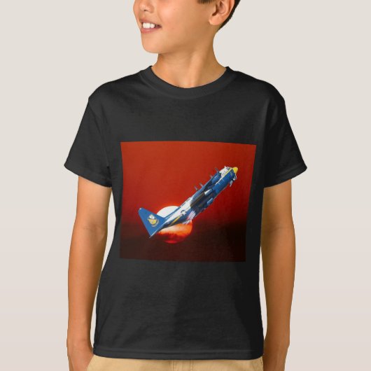 Blue Angels C-130 JATO start op T-shirt (Voorkant)