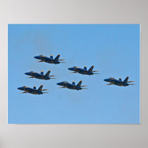 Blue Angels Delta Formation Poster