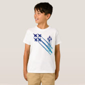 Blue Angels Double Diamonds Kinder T-shirt (Voorkant volledig)