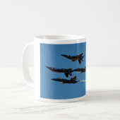 Blue Angels Four Ship Formation Coffee Mug (Devant gauche)