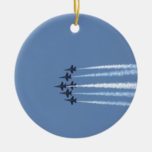 Blue Angels Jets Keramisch Ornament (Voorkant)